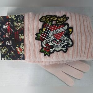Ed Hardy Knit Headband & Glove Set
Women's One Size